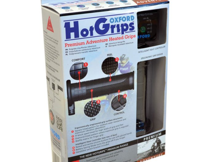 Punhos aquecidos Adventure premium com interruptor V8 Oxford OF690